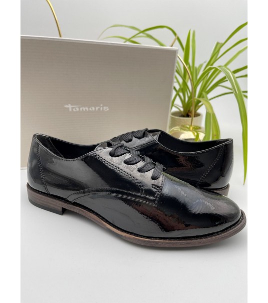 Derbies Tamaris Noir Vernis 2