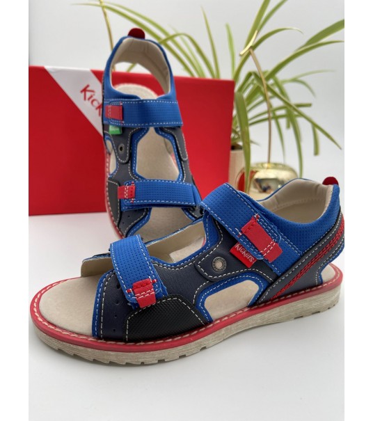 Sandales Kickers Pepper bleue 2