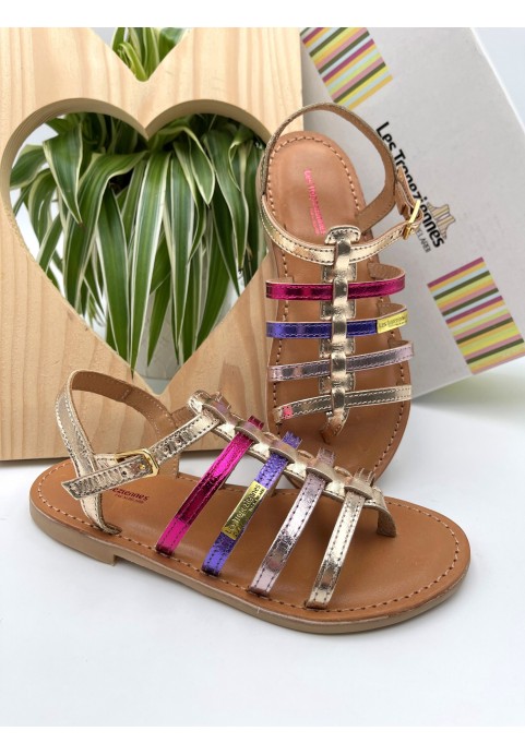 Les Tropéziennes Sandales Hirson Or...