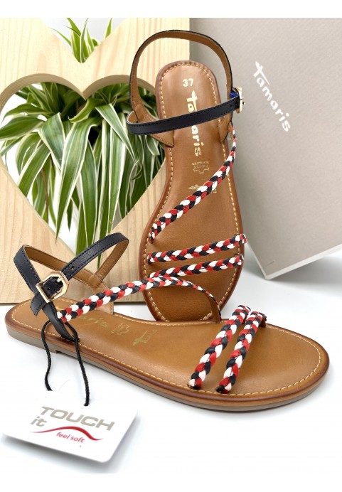 Tamaris Sandales Goya Marine Rouge