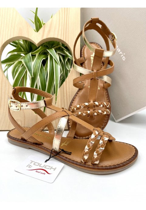 Tamaris Sandales Cétona Marron Doré