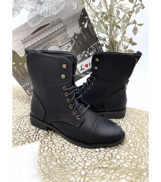 Bottines à Lacets Lov'it Noir 2