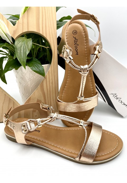 Abloom Sandales Champagne Argentée