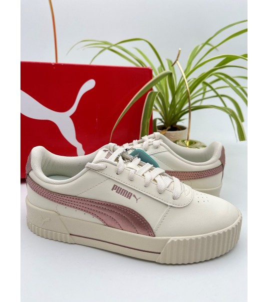 Baskets Puma Carina blanc/rosé