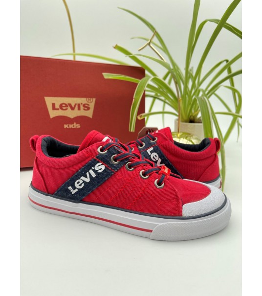 Baskets Levis Mississipi rouge