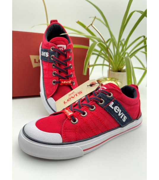 Baskets Levis Mississipi rouge 2