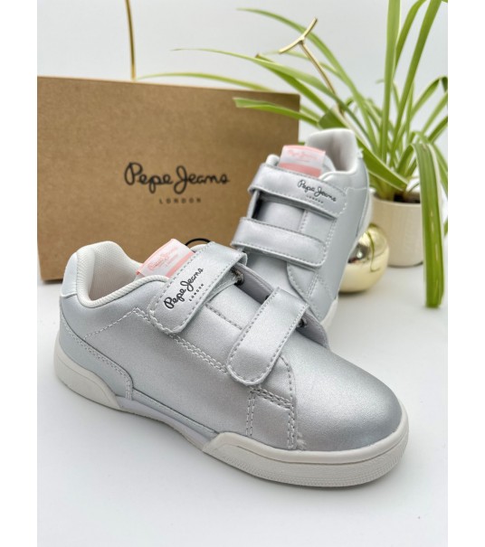 Baskets Pepe Jeans argenté 2
